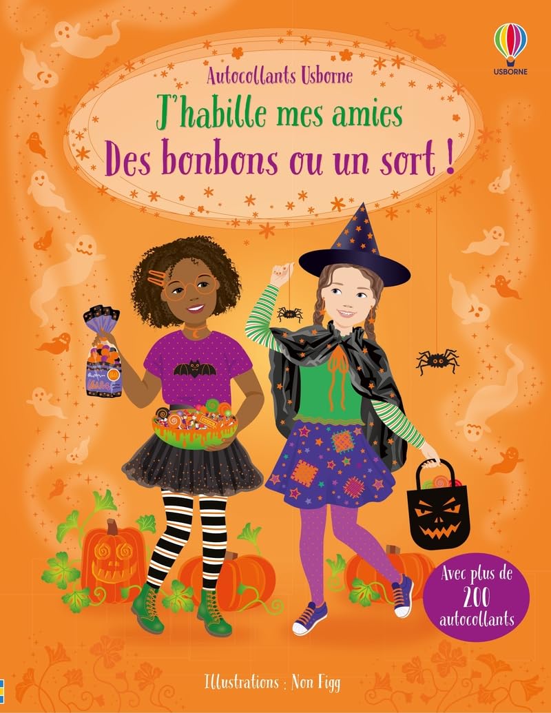 J'habille mes amies- des bonbons ou un sort - livre enfant